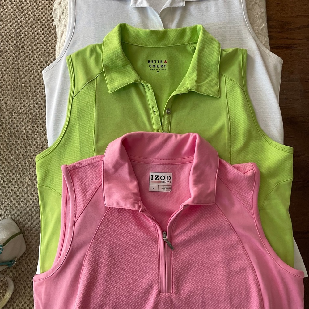 Love the color golf shirts